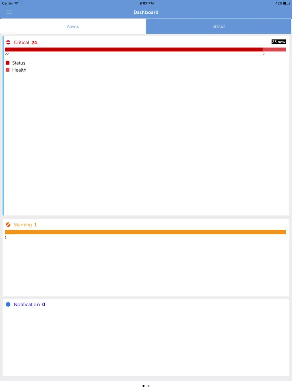 Zrzuty ekranu Dell Wyse Management Suite iPad 